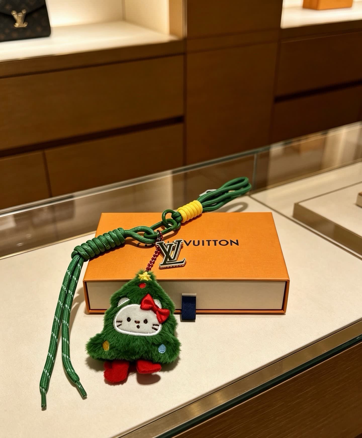 Louis Vuitton Christmas-themed Keychain